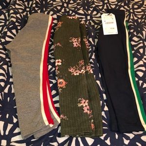 3 pair of Zara girls leggings
